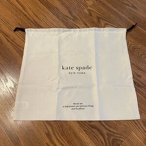 New Kate Spade Drawstring Dust Bag 12” x 13 1/2” Small